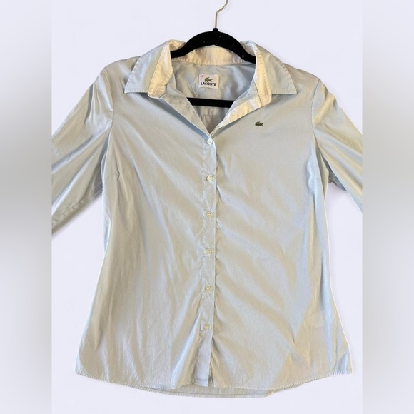 Lacoste Sky Blue Shirt with Iconic Logo - Picture 1 of 6